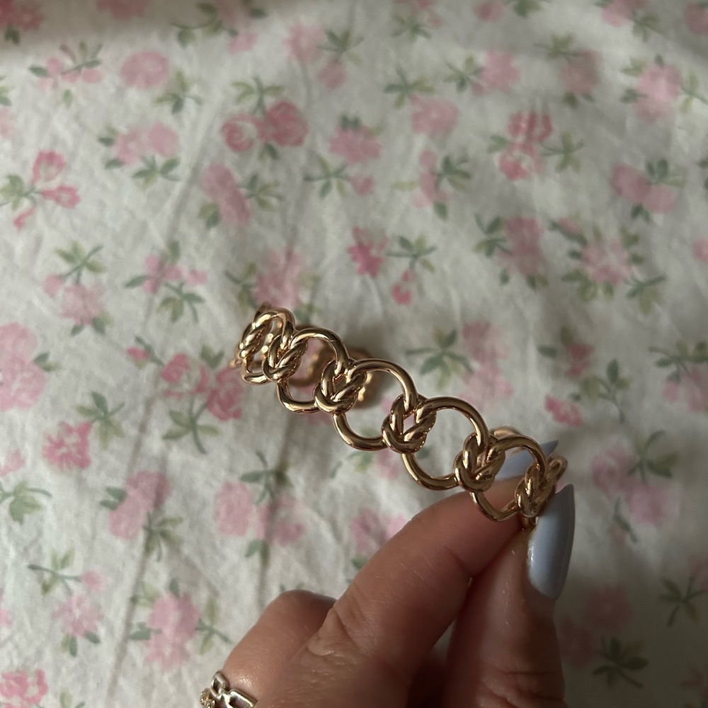 Kendra Scott Fallyn Cuff Rose Gold Bracelet - Picture 2 of 6